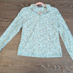 G/FORE Blue and White Patterned Women's Top